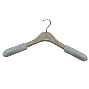 Brunello Cucinelli Luxury Coat Hanger Padded Felt Ends Taupe Grey Solomeo I09